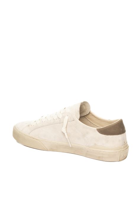 White suede hill low sneaker D.A.T.E. | HILL LOW USUEDE-WHT